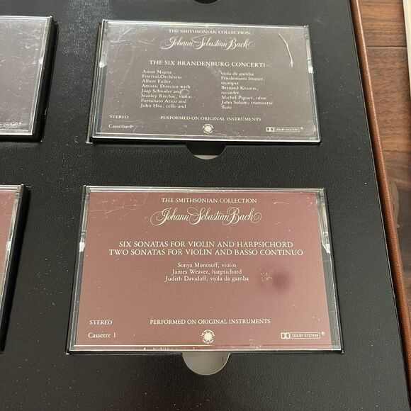 J. S. Bach Sonatas For Violin & Harpsichord Cassette Edition Box Set NC 007 - Picture 6 of 10